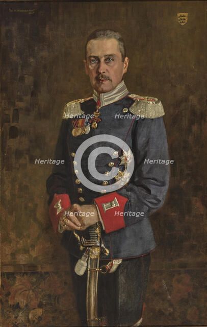 Portrait of Albrecht, Duke and Crown Prince of Württemberg (1865-1939), 1907. Creator: Hildenbrandt, Wilhelm Alfred (1874-1943).