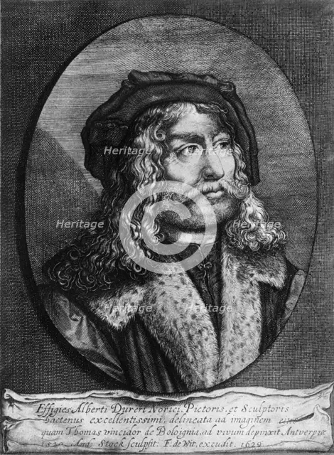 Portrait of Albrecht Durer, 1629, (1936). Artist: Andreas Stock