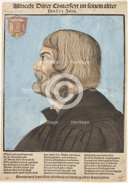 Portrait of Albrecht Dürer, c1529. Creator: Schoen, Erhard (1491-1592).