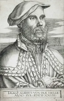 Portrait of Albrecht von der Helle, 1538. Creator: Heinrich Aldegrever