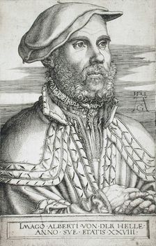 Portrait of Albrecht von der Helle, 1538. Creator: Heinrich Aldegrever