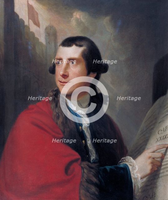 'Portrait of Alderman Oliver', 1771.                                                Artist: Robert Edge Pine