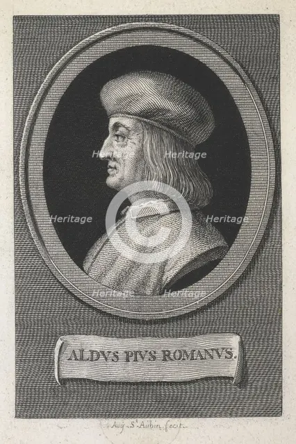 Portrait of Aldus Pius Manutius (1449-1515), 16th century.