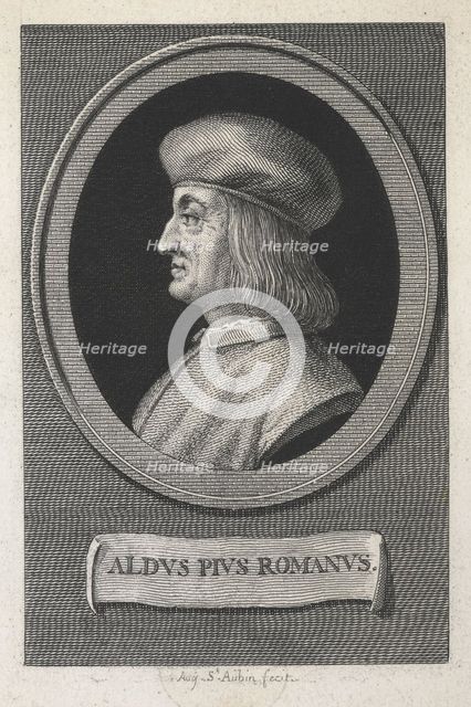 Portrait of Aldus Pius Manutius (1449-1515), 16th century.