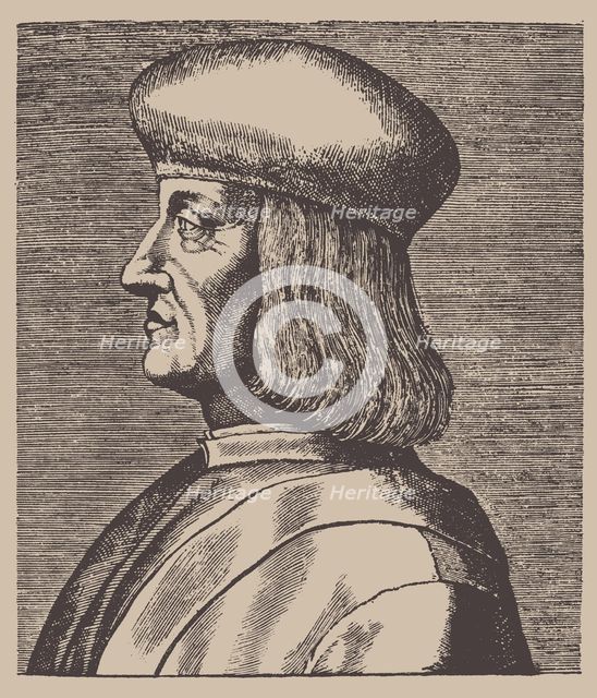 Portrait of Aldus Pius Manutius (1449-1515), 16th century.