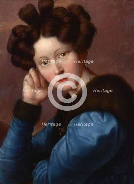 Portrait of Aleftyna Goscimska née Jerasiewicz, 1830. Creator: Jozef Oleszkiewicz.