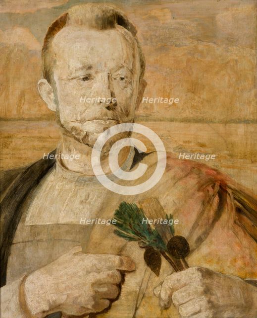Portrait of Aleksander Mroczkowski, 1902. Creator: Jacek Malczewski.