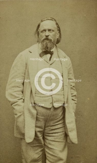 Portrait of Aleksandr Ivanovich Herzen (1812-1870), 1860s. Creator: Carjat, Étienne (1828-1906).