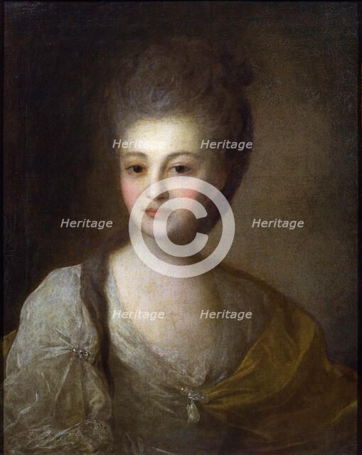 'Portrait of Aleksandra Struiskaya', 1772.  Artist: Fyodor Rokotov