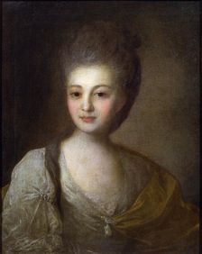Portrait of Aleksandra Struiskaya 1772. Artist: Fyodor Rokotov
