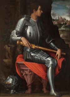 Portrait of Alessandro de Medici (1511-1537) in Armour, 1534. Artist: Vasari, Giorgio (1511-1574)