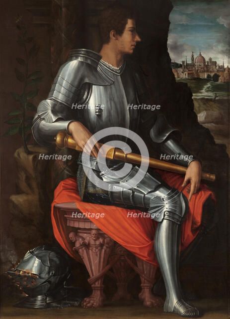 Portrait of Alessandro de' Medici (1511-1537) in Armour, 1534. Artist: Vasari, Giorgio (1511-1574)