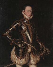 Portrait of Alessandro Farnese (1545-1592), Duke of Parma, c1559. Creator: Sánchez Coello, Alonso (1531-1588)