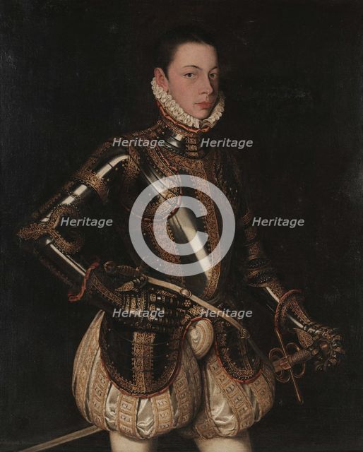 Portrait of Alessandro Farnese (1545-1592), Duke of Parma, c1559. Creator: Sánchez Coello, Alonso (1531-1588).