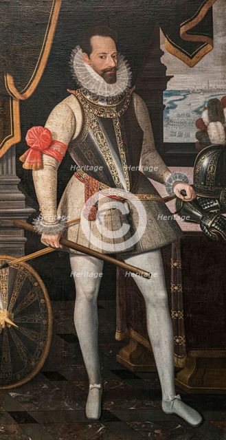 Portrait of Alessandro Farnese (1545-1592), Duke of Parma, c1585-1590 . Creator: Saive, Jean le (1540-1611).