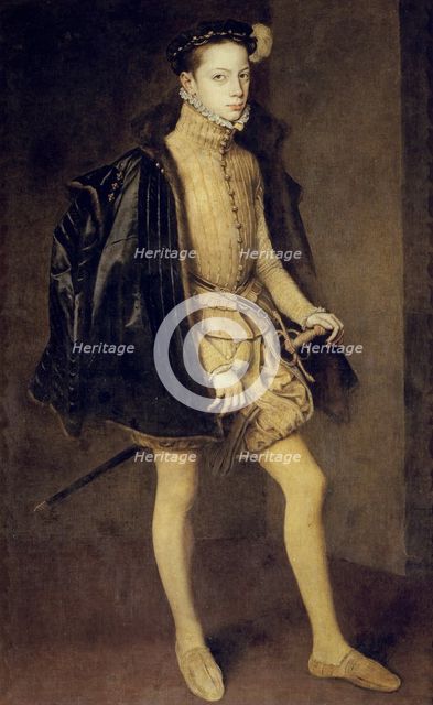 Portrait of Alessandro Farnese (1545–1592), Duke of Parma, 1557. Artist: Mor, Antonis (Anthonis) (c. 1517-1577)