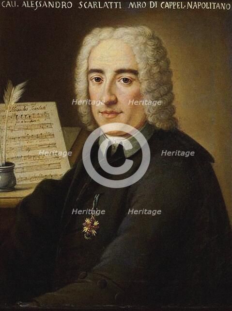 Portrait of Alessandro Scarlatti (1660-1725) , . Creator: Anonymous.