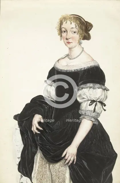 Portrait of Aletta Pancras, c.1670. Creator: Gesina ter Borch.