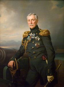Portrait of Alexander Menshikov, 1851. Creator: Franz Kruger