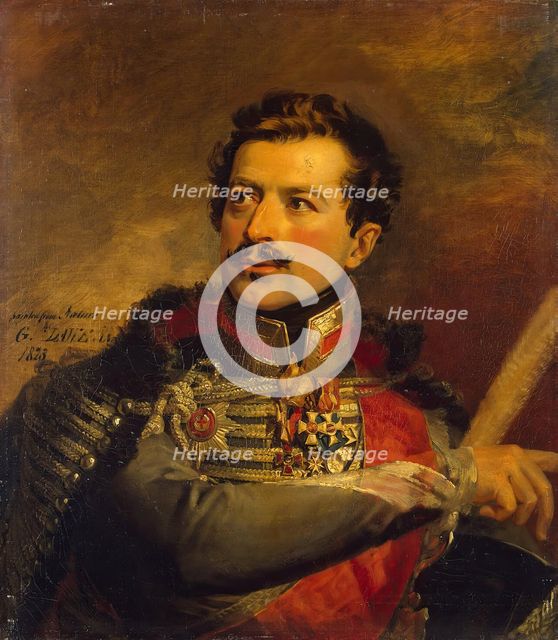 Portrait of Alexander N. Seslavin (1780-1858), 1823. Creator: George Dawe.