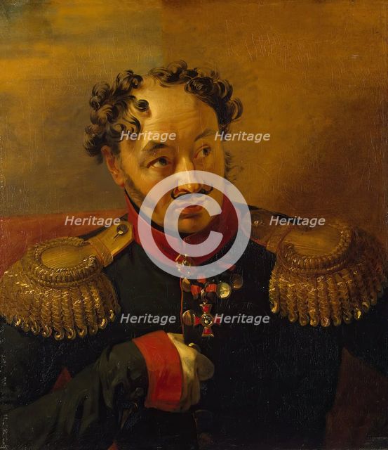 Portrait of Alexander N. Ryleyev (1778-1840) (2nd), 1822. Creators: George Dawe, Workshop of George Dawe.
