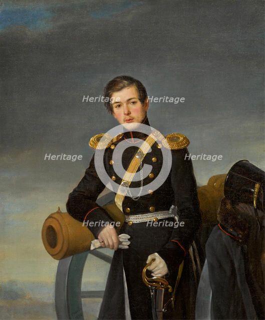 Portrait of Alexander Nikolaevich Karamzin (1815-1888), after 1836. Creator: Orlov, Pimen Nikitich (1812-1863).