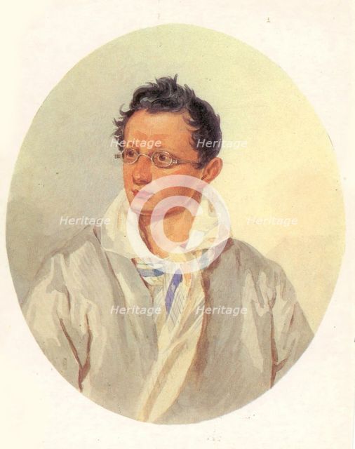 Portrait of Alexander Nikolayevich Raevsky (1795-1868), 1820s. Artist: Anonymous  