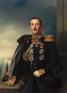 Portrait of Alexander Arkadyevich Suvorov, 1851. Creator: Franz Kruger