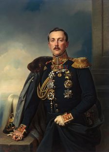 Portrait of Alexander Arkadyevich Suvorov, 1851. Creator: Franz Kruger