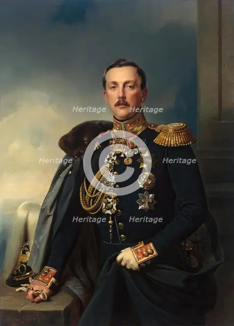 Portrait of Alexander Arkadyevich Suvorov, 1851. Creator: Franz Kruger.