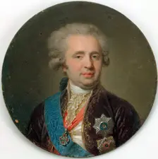 Portrait of Alexander Bezborodko (1747-1799), mid-1790s. Creator: Johann Baptist Lampi I
