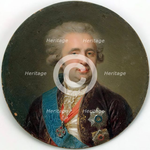 Portrait of  Alexander Bezborodko (1747-1799), mid-1790s. Creator: Johann Baptist Lampi I.