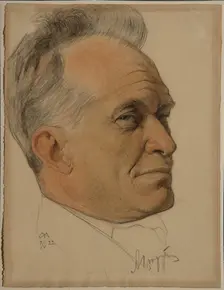 Portrait of Alexander Dmitrievich Tsiurupa (1870-1928), 1922. Artist: Andreev, Nikolai Andreevich (1873-1932)