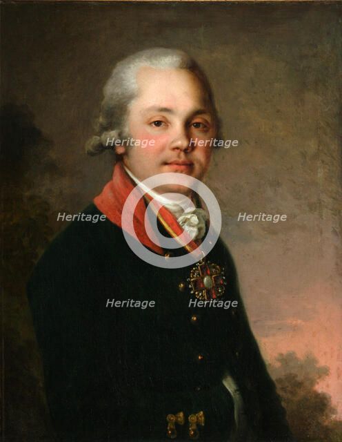 Portrait of Alexander Dmitriyevich Arsenyev, 1796-1797. Artist: Borovikovsky, Vladimir Lukich (1757-1825)