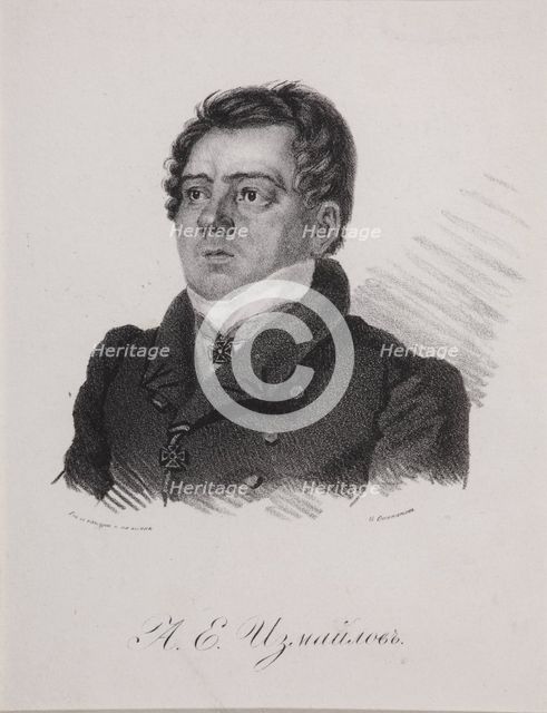 Portrait of Alexander Efimovich Izmaylov (1779-1831), 1820s.