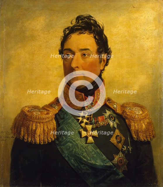 Portrait of Alexander F. Langeron (1763-1831), 1822. Creator: George Dawe.