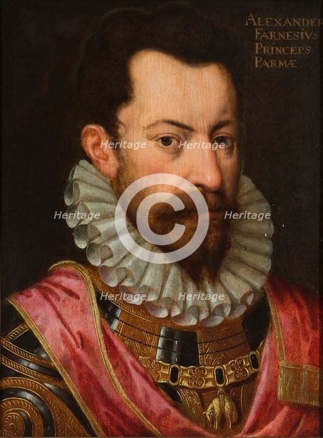 Portrait of Alexander Farnese (1545-1592), Duke of Parma, c1590. Creator: Anonymous.