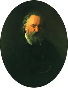 Portrait of Alexander Herzen, 1867. Creator: Nikolay Ge