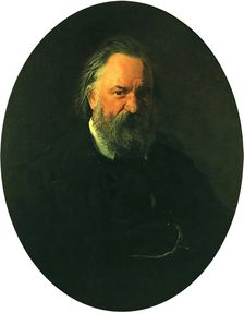Portrait of Alexander Herzen, 1867. Creator: Nikolay Ge