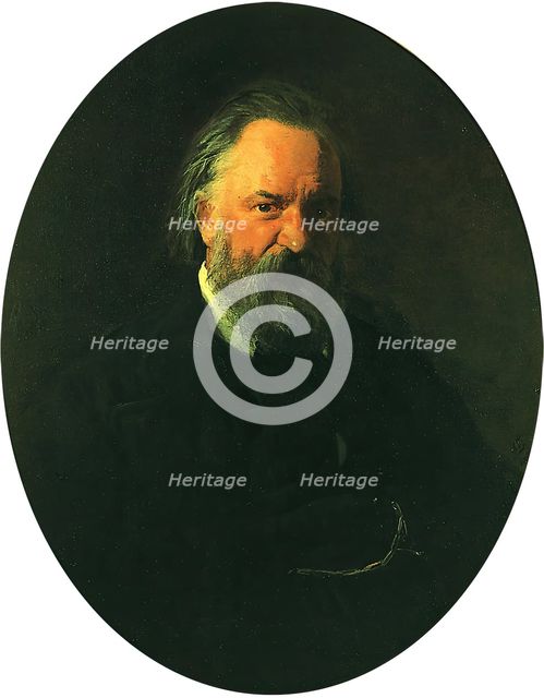Portrait of Alexander Herzen, 1867. Creator: Nikolay Ge.