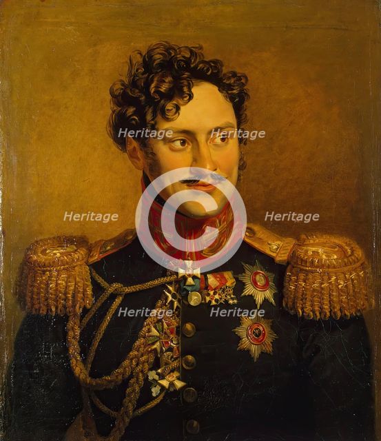 Portrait of Alexander I. Chernyshov (1785/86-1857), 1822. Creator: Workshop of George Dawe.