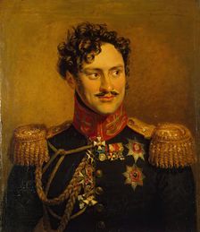 Portrait of Alexander I. Chernyshov (1785/86-1857), 1822. Creator: Workshop of George Dawe