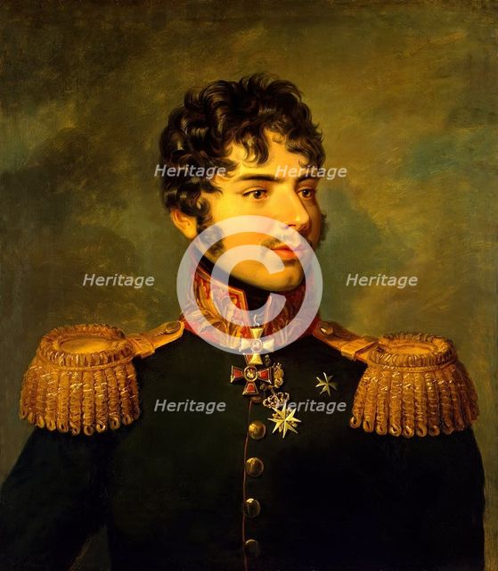 Portrait of Alexander I. Kutaisov (1784-1812), 1822. Creators: George Dawe, Workshop of George Dawe.