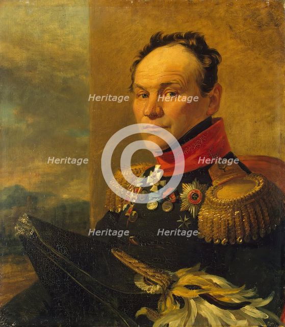 Portrait of Alexander I. Tsvilenev (1769-1824), 1822. Creator: Workshop of George Dawe.