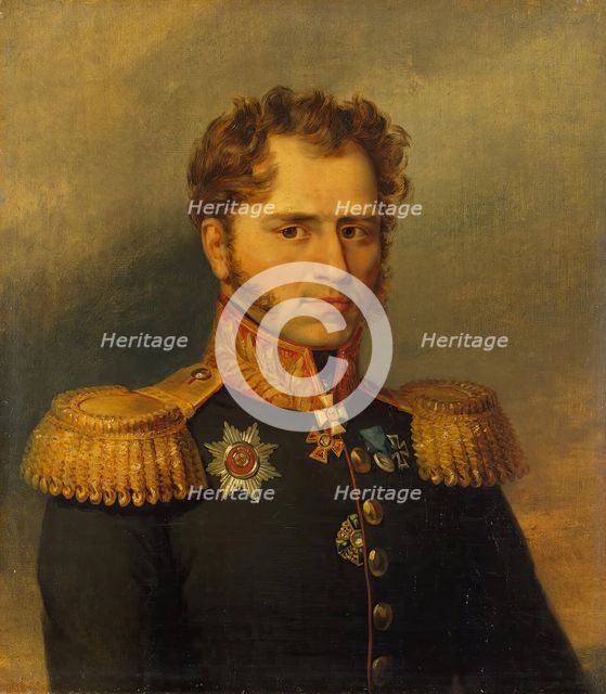 Portrait of Alexander I. Yushkov (1781 - after 1839), 1822. Creator: Workshop of George Dawe.