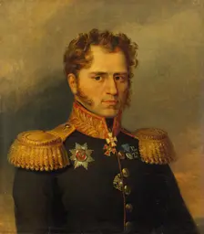 Portrait of Alexander I. Yushkov (1781 - after 1839), 1822. Creator: Workshop of George Dawe