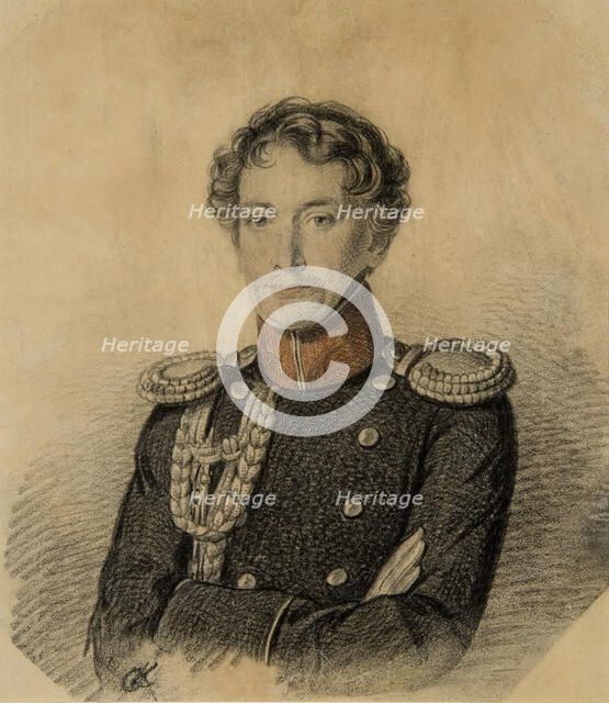 Portrait of Alexander Ivanovich Dmitriev-Mamonov (1787-1836), Early 1820s. Creator: Hampeln, Carl, von (1794-after 1880).