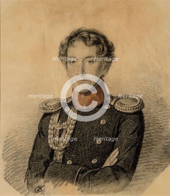 Portrait of Alexander Ivanovich Dmitriev-Mamonov (1787-1836), Early 1820s. Creator: Hampeln, Carl, von (1794-after 1880).