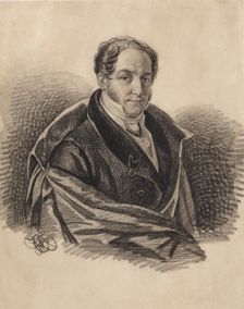Portrait of Alexander Ivanovich Lorer (1779-1824), 1820s. Creator: Hampeln, Carl, von (1794-after 1880)