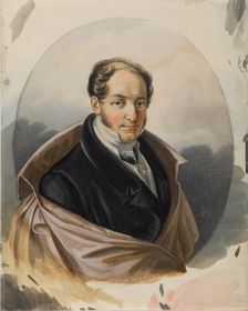 Portrait of Alexander Ivanovich Lorer (1779-1824), Early 1820s. Creator: Hampeln, Carl, von (1794-after 1880)